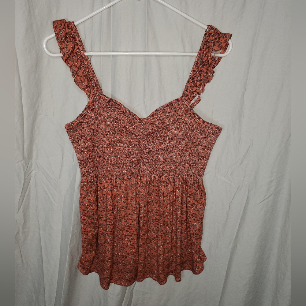 Mason & Belle XL NWT Smocked knit tank